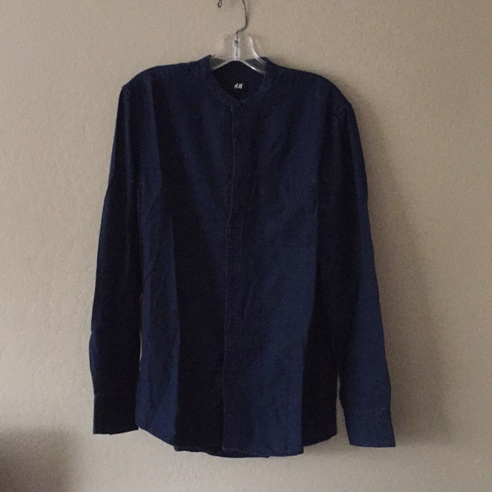 Mandarin Collar Long Sleeve - Picture 1 of 3